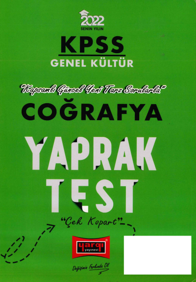 COĞRAFYA YAPRAK TEST Panda Fotokopi & Baskı Merkezi