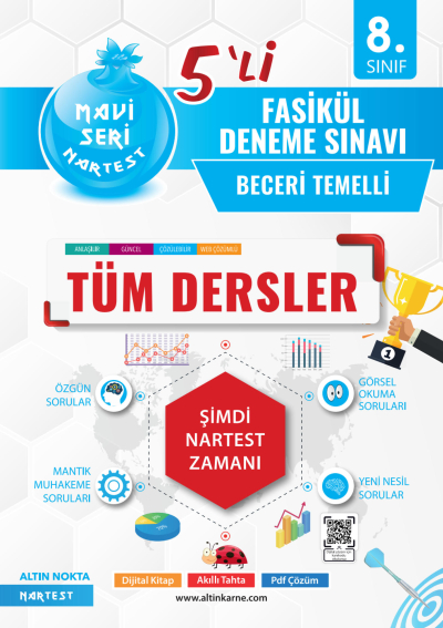 8. Sınıf Nartest Tüm Dersler 5 Li Fasikül Deneme Sınavı Nartest Yayınları Panda Fotokopi & Baskı Merkezi