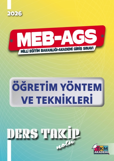 2026 MEB-AGS Öğretim Yöntem ve Teknikleri Ders Takip Notu TKM Akademi Panda Fotokopi & Baskı Merkezi