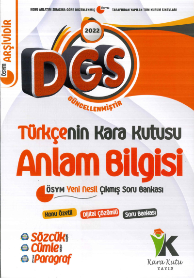 TÜRKÇE'NİN KARA KUTUSU ANLAM BİLGİSİ Panda Fotokopi & Baskı Merkezi