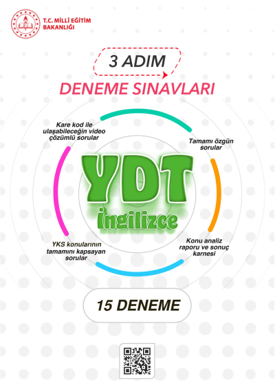 3 Adım Deneme Sınavları YDT İngilizce 15 Deneme