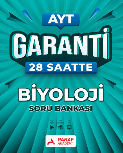 AYT Garanti 28 Saatte Biyoloji Soru Bankası Paraf Akademi Panda Fotokopi & Baskı Merkezi