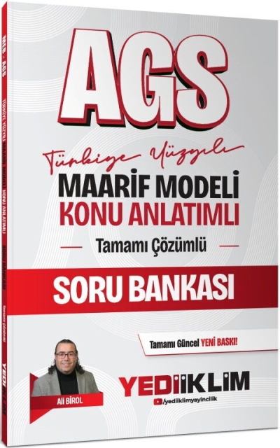 MEB AGS Türkiye Yüzyılı Maarif Modeli Konu Anlatımlı Tamamı Çözümlü Soru Bankası Yediiklim Yayınları Panda Fotokopi & Baskı Merkezi