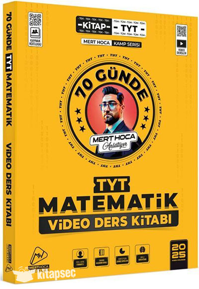 2025 70 Günde TYT Matematik Kampı Video Ders Kitabı Mert Hoca Panda Fotokopi & Baskı Merkezi