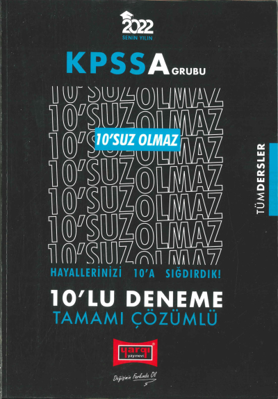 10'SUZ OLMAZ 10'LU DENEME TAMAMI ÇÖZÜMLÜ (TÜM DERSLER) Panda Fotokopi & Baskı Merkezi