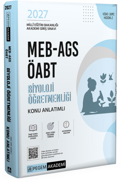 2027 ÖABT MEB-AGS Biyoloji Öğretmenliği Konu Anlatımlı Pegem Akademi Yayınları