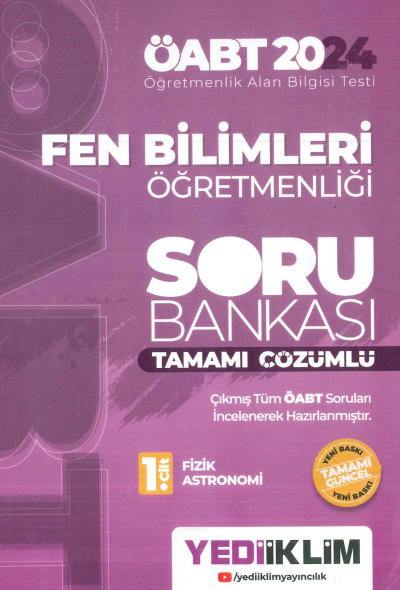 FEN BİLİMLERİ ÖĞRETMENLİĞİ SORU BANKASI TAMAMI ÇÖZÜMLÜ Panda Fotokopi & Baskı Merkezi