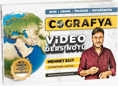 2024 KPSS Mehmet Eğit Coğrafya Video Ders Notları Panda Fotokopi & Baskı Merkezi