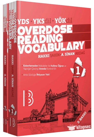YDS YÖKDİL YKSDİL Overdose Reading Vocabulary 1. KİTAP Panda Fotokopi & Baskı Merkezi