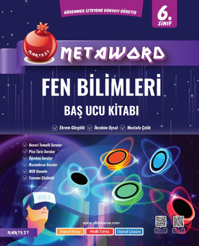 6. Sınıf Metaword Fen Bilimleri Nartest Yayınevi Panda Fotokopi & Baskı Merkezi