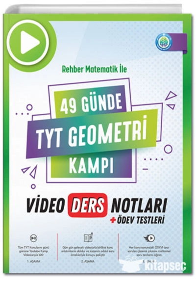 2024 49 Günde TYT Geometri Video Ders Notları Rehber Matematik Panda Fotokopi & Baskı Merkezi
