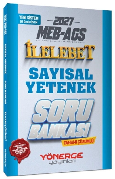 MEB-AGS Sayısal Yetenek İlelebet Soru Bankası Çözümlü Yönerge Yayınları Panda Fotokopi & Baskı Merkezi