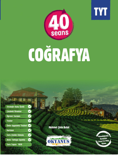TYT 40 Seans Coğrafya Okyanus Yayınları Panda Fotokopi & Baskı Merkezi
