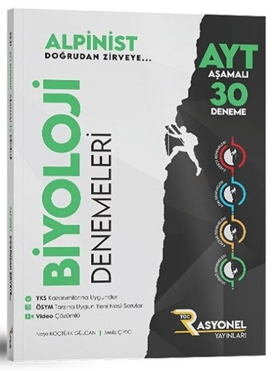 AYT Biyoloji Alpinist Aşamalı 30 Deneme Rasyonel Yayınları Panda Fotokopi & Baskı Merkezi