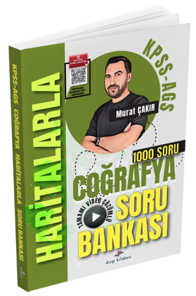 2026 KPSS MEB AGS Haritalarla Coğrafya Tamamı Video Çözümlü Soru Bankası Murat Çakır Dizgi Kitap Panda Fotokopi & Baskı Merkezi