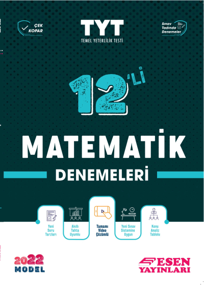 TYT 12'li Matematik Denemeleri Panda Fotokopi & Baskı Merkezi