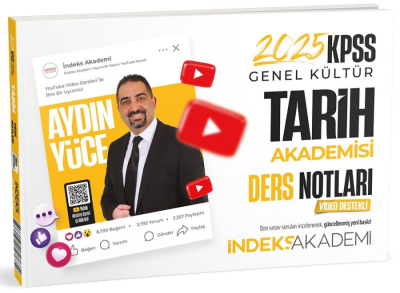 İndeks Akademi 2025 KPSS Tarih Akademisi Video Ders Notları Panda Fotokopi & Baskı Merkezi