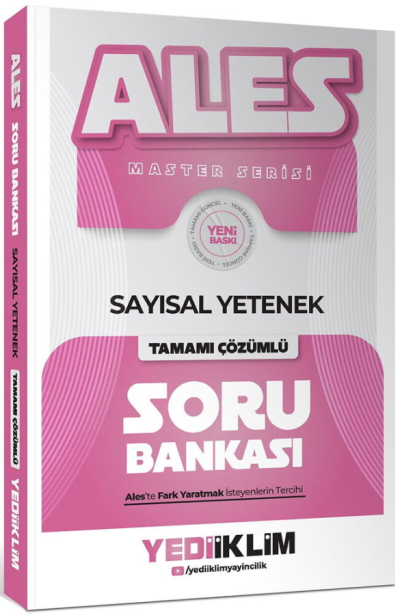 2027 ALES Sayısal Yetenek Tamamı Çözümlü Soru Bankası Yediiklim Yayınları Panda Fotokopi & Baskı Merkezi