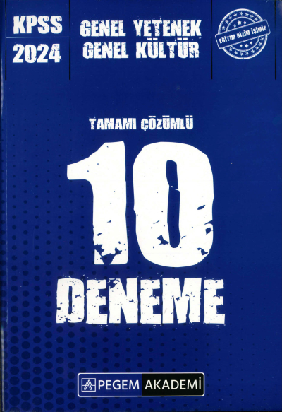GY-GK TAMAMI ÇÖZÜMLÜ 10 DENEME