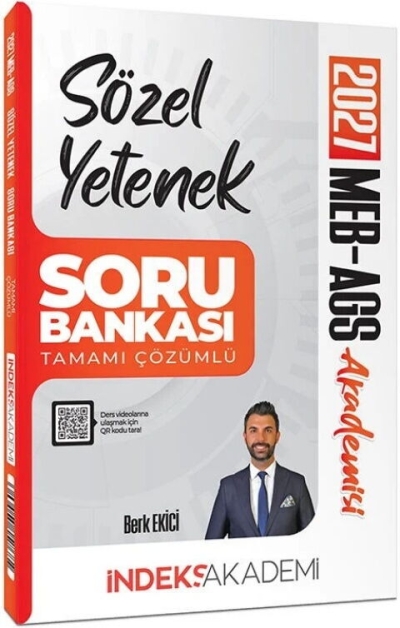 MEB-AGS Akademisi Sözel Yetenek Soru Bankası Çözümlü Berk Ekici İndeks Akademi Yayıncılık Panda Fotokopi & Baskı Merkezi