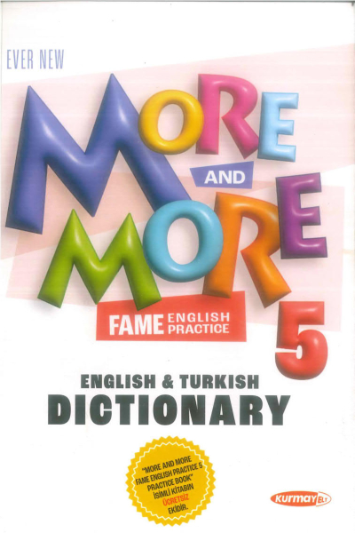 More And More 5 English Turkish Dictionary Panda Fotokopi & Baskı Merkezi