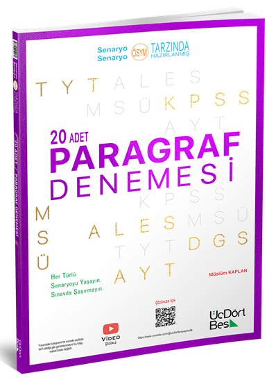 20 li Paragraf Deneme Üç Dört Beş Yayınları Panda Fotokopi & Baskı Merkezi