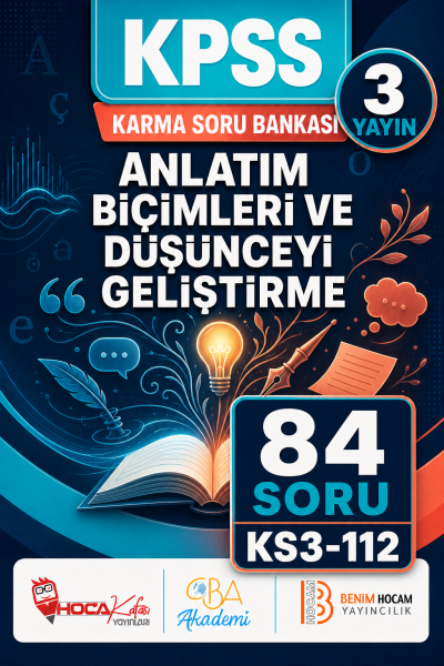 Anlatım Biçimleri ve Düşünceyi Geliştirme 3 Yayın 84 Soru (Benim Hocam - CBA - Hoca Kafası Yayınları) Panda Fotokopi & Baskı Merkezi