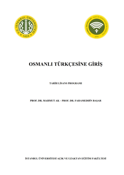 Osmanlı Türkçesine Giriş Panda Fotokopi & Baskı Merkezi