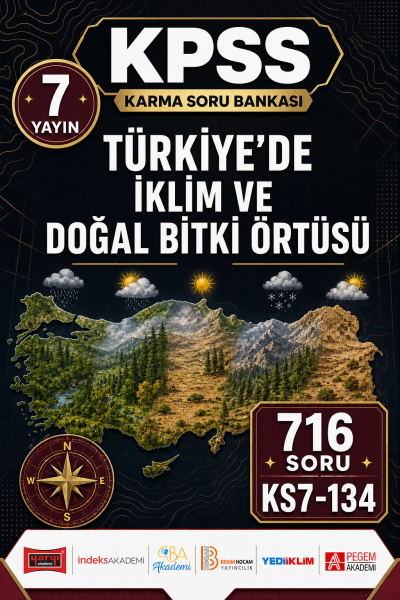 Türkiye’de İklim ve Doğal Bitki Örtüsü 7 Yayın 716 Soru