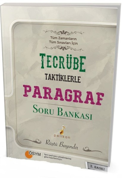 TECRÜBE TAKTİKLERLE PARAGRAF SORU BANKASI RÜŞTÜ BAYINDIR Panda Fotokopi & Baskı Merkezi