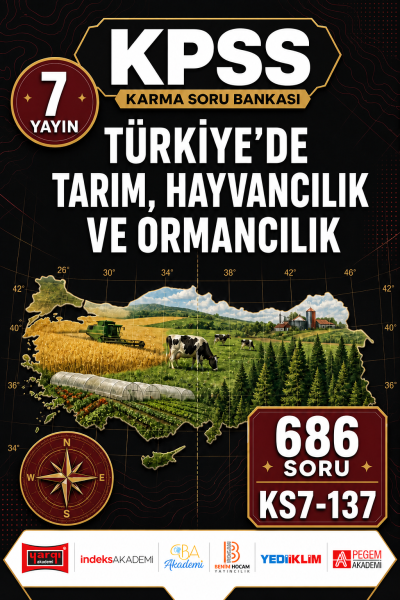 Türkiye’de Tarım, Hayvancılık ve Ormancılık 7 Yayın 686 Soru Panda Fotokopi & Baskı Merkezi