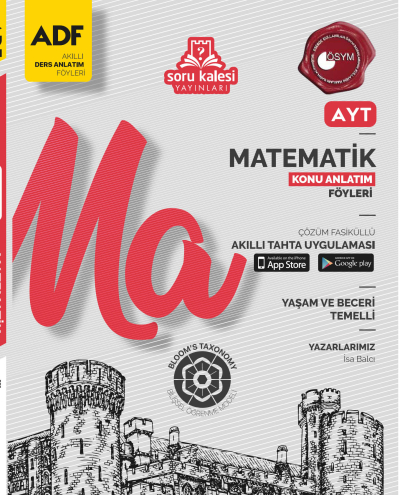 Soru Kalesi Yayınları AYT Matematik Konu Anlatım Föyü ADF Panda Fotokopi & Baskı Merkezi