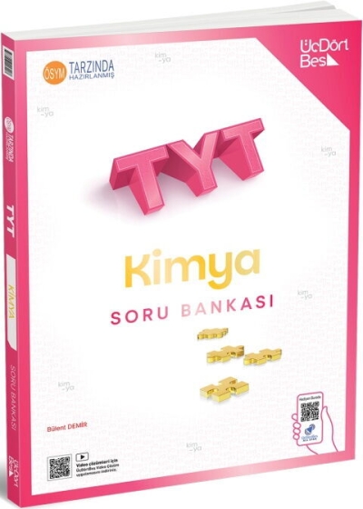 2027 TYT Kimya Soru Bankası Üç Dört Beş Yayınları Panda Fotokopi & Baskı Merkezi