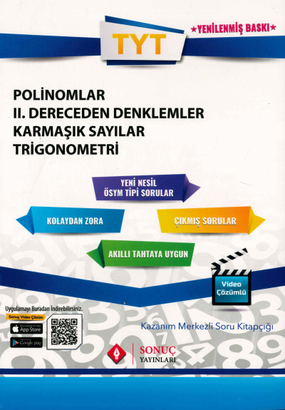 POLİNOMLAR 2. DERECEDEN DENKLEMLER KARMAŞIK SAYILAR TRİGONOMETRİ SORU KİTAPÇIĞI Panda Fotokopi & Baskı Merkezi