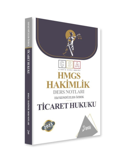 Çıkmış Soru Analizli Ticaret Hukuku Hakimlik Ders Notları Yetki Yayınları Panda Fotokopi & Baskı Merkezi