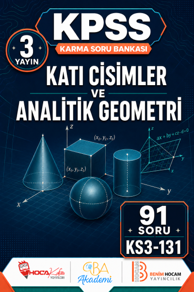 Katı Cisimler ve Analitik Geometri 3 Yayın 91 Soru (Benim Hocam - CBA - Hoca Kafası Yayınları) Panda Fotokopi & Baskı Merkezi