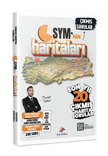 2026 ÖSYM`nin Haritaları Tüm Harita Çıkmış Sınav Soruları (Video Çözümlü) Dizgi Kitap Panda Fotokopi & Baskı Merkezi