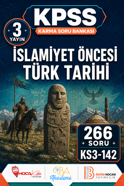 İslamiyet Öncesi Türk Tarihi 3 Yayın 266 Soru (Benim Hocam - CBA - Hoca Kafası Yayınları) Panda Fotokopi & Baskı Merkezi