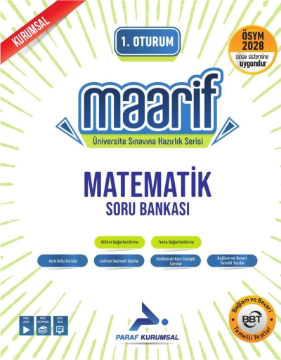 2028 Maarif TYT Matematik Soru Bankası Paraf Yayınları