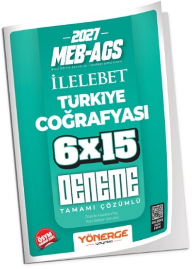 MEB-AGS Türkiye Coğrafyası İLELEBET 6x15 Deneme Çözümlü Yönerge Yayınları Panda Fotokopi & Baskı Merkezi