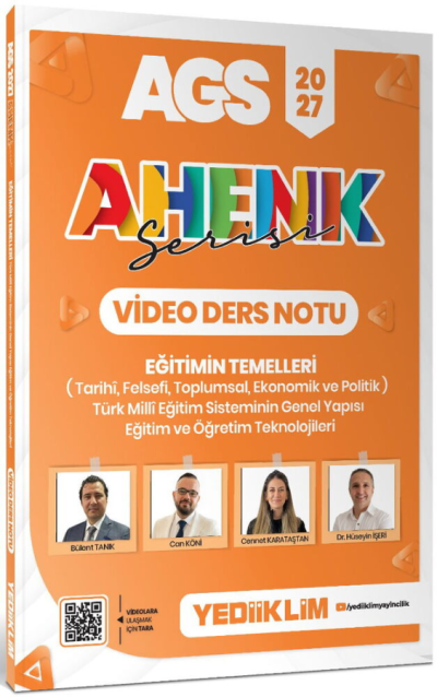 2027 AGS Ahenk Serisi Eğitimin Temelleri ve Temel Kavramlar Türk Milli Eğitim Sisteminin Genel Yapısı Eğitim ve Öğren Video Ders Notu Yediiklim Yayınları