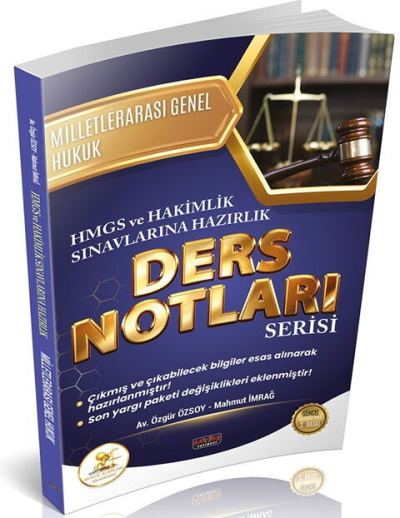 HUKAL HMGS HAKİMLİK Milletlerarası Genel Hukuk Ders Notları Savaş Yayınları