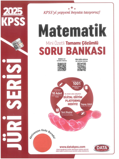 2025 KPSS Jüri Serisi Matematik Mini Özetli Tamamı Çözümlü Soru Bankası Data Yayınları Panda Fotokopi & Baskı Merkezi
