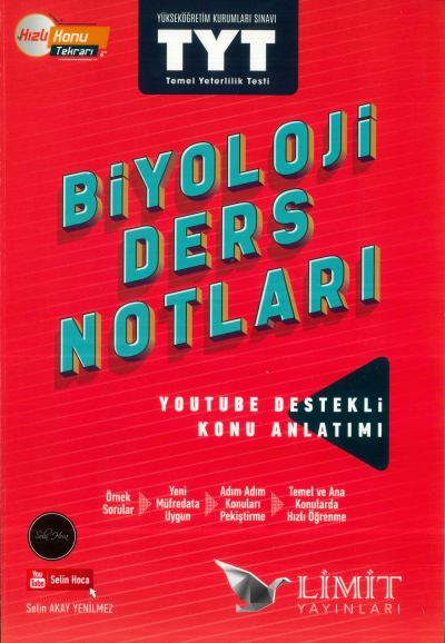 TYT Biyoloji Ders Notları Limit Yayınları Panda Fotokopi & Baskı Merkezi
