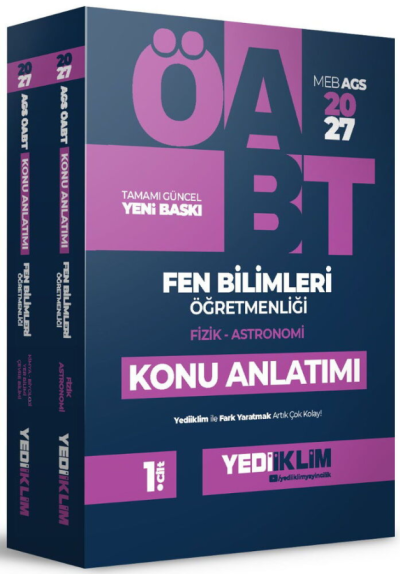2027 MEB AGS ÖABT Fen Bilimleri Öğretmenliği Konu Anlatımı 2 Cilt Yediiklim Yayınları