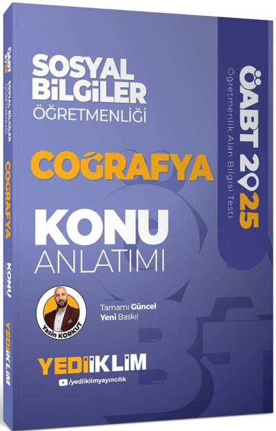 2025 ÖABT Sosyal Bilgiler Öğretmenliği Coğrafya Konu Anlatımı Yediiklim Yayınları