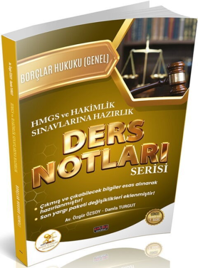HUKAL HMGS HAKİMLİK Borçlar Hukuku Genel Hükümler Ders Notları Savaş Yayınları Panda Fotokopi & Baskı Merkezi