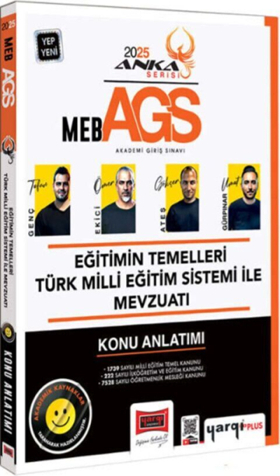 2025 MEB-AGS Eğitimin Temelleri ve Türk Milli Eğitim Sistemi ile Mevzuatı Konu Anlatımı Anka Serisi Yargı Yayınları