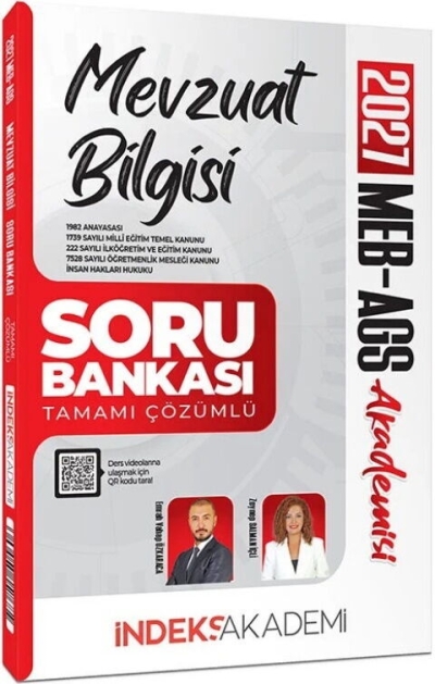 MEB-AGS Akademisi Mevzuat Bilgisi Soru Bankası Çözümlü İndeks Akademi Yayıncılık Panda Fotokopi & Baskı Merkezi