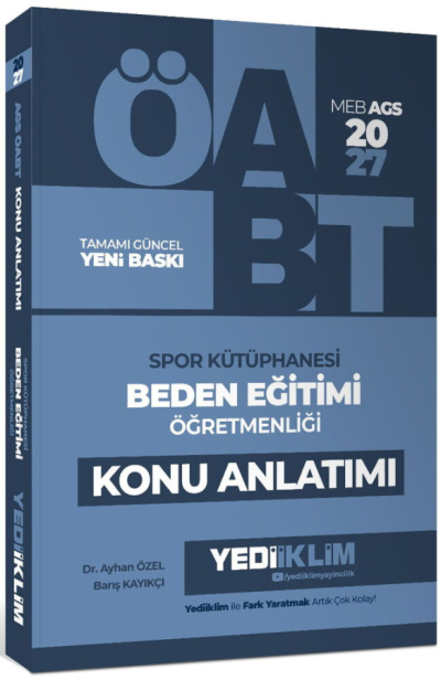 2027 ÖABT MEB-AGS Beden Eğitimi Öğretmenliği Spor Kütüphanesi Konu Anlatımı Yediiklim Yayınları Panda Fotokopi & Baskı Merkezi